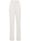 Beige Viscose Dress Pants