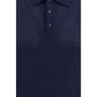 Blue Cotton Polo Shirt