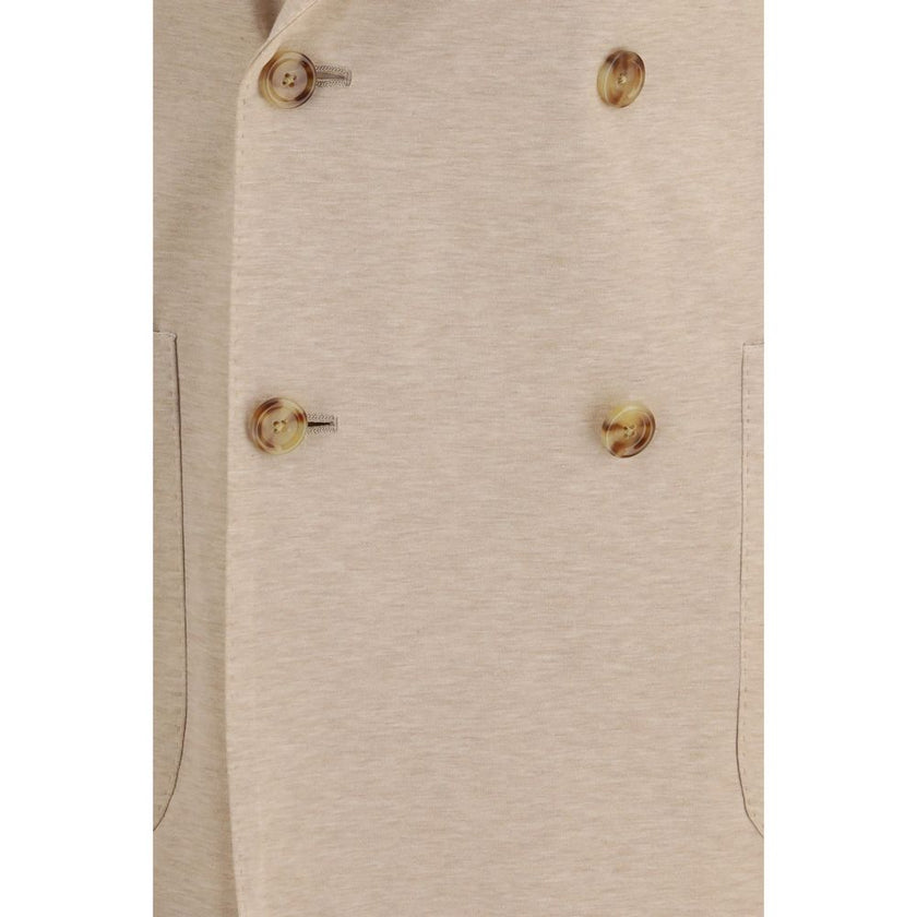 Beige Cotton Blazer