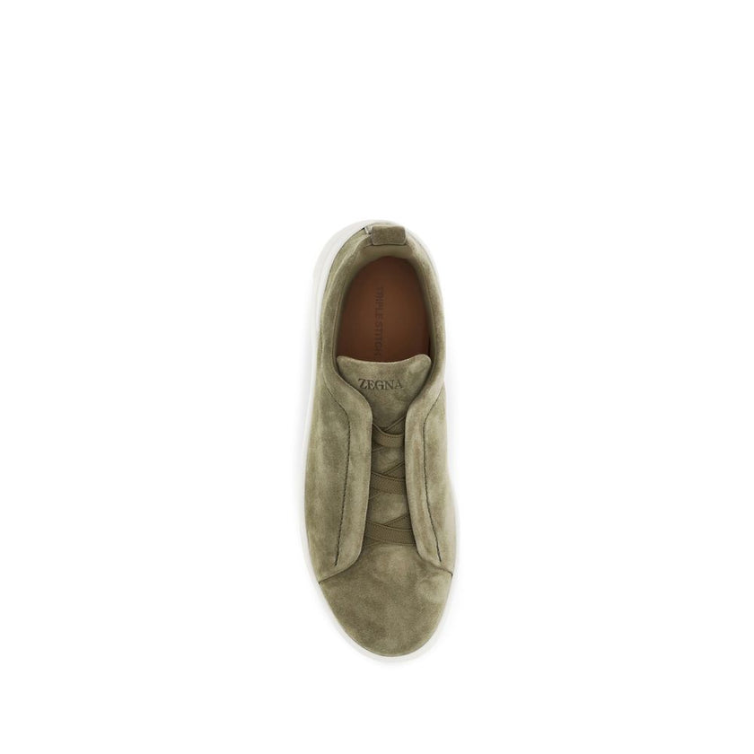 Bicolor Calf Leather Bos Taurus Low Top Sneakers
