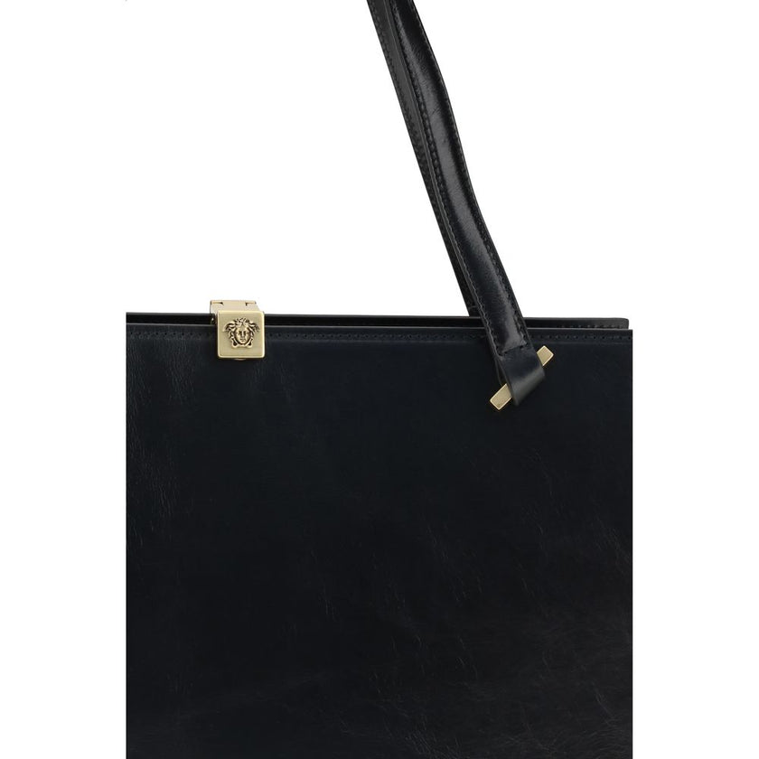 Black Calf Leather Bos Taurus Shoulder Bag
