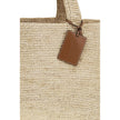 Beige Raffia Handbag