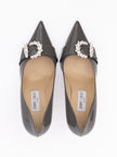 Storm Grey Patent Leather Chery 85 Pumps