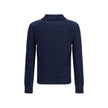 Blue Cotton Polo Shirt