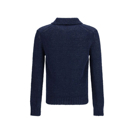 Blue Cotton Polo Shirt