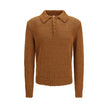 Brown Cotton Polo Shirt