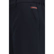 Black Cotton Bermuda Shorts