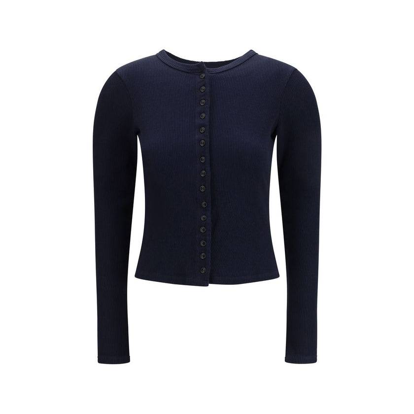 Blue Cotton Cardigan