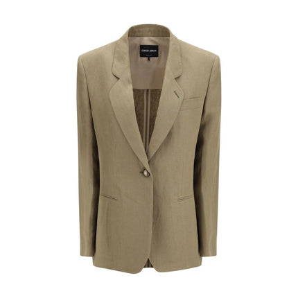 Brown Linen Coat