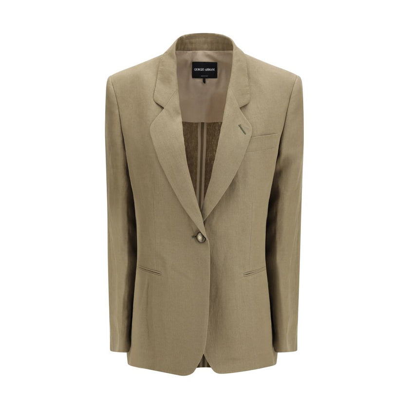 Brown Linen Coat