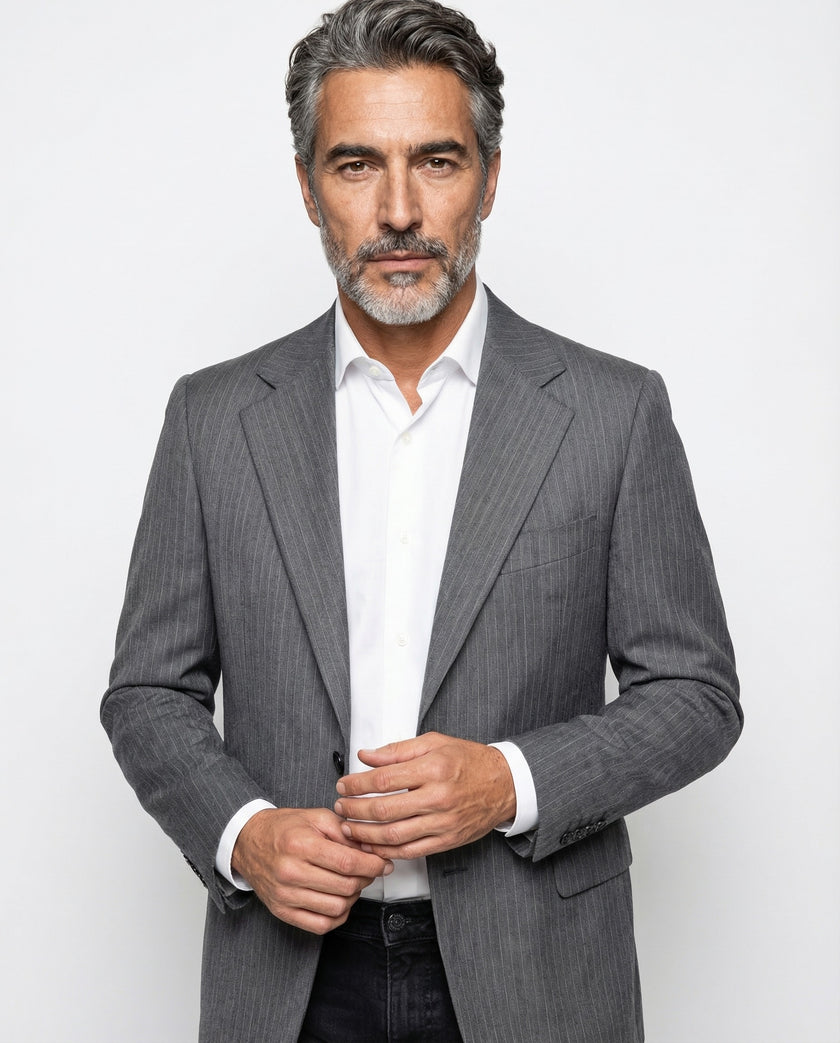 Gray Wool Blazer