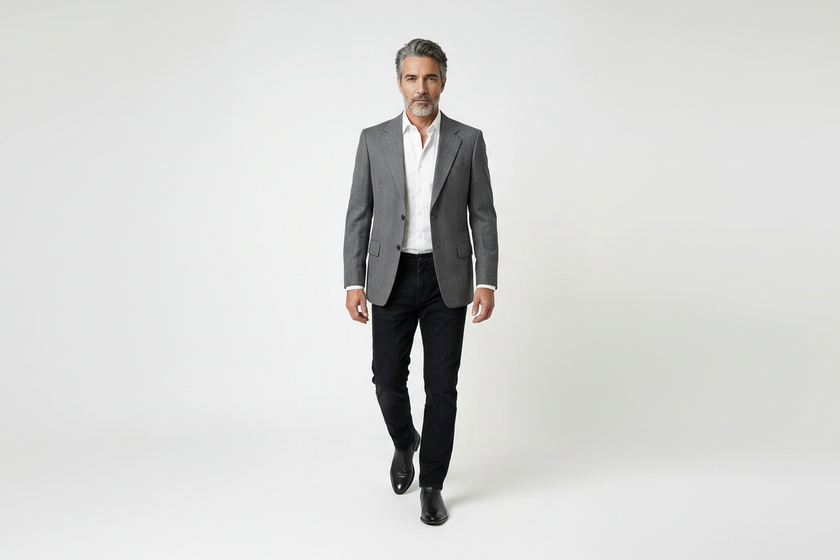 Gray Wool Blazer