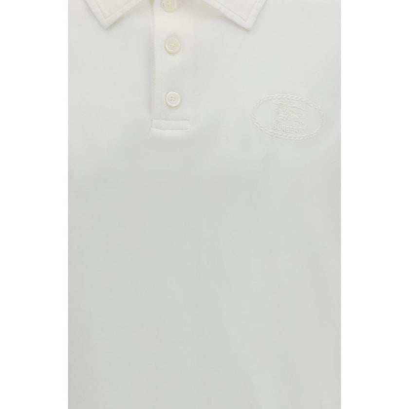 White Cotton Polo Shirt