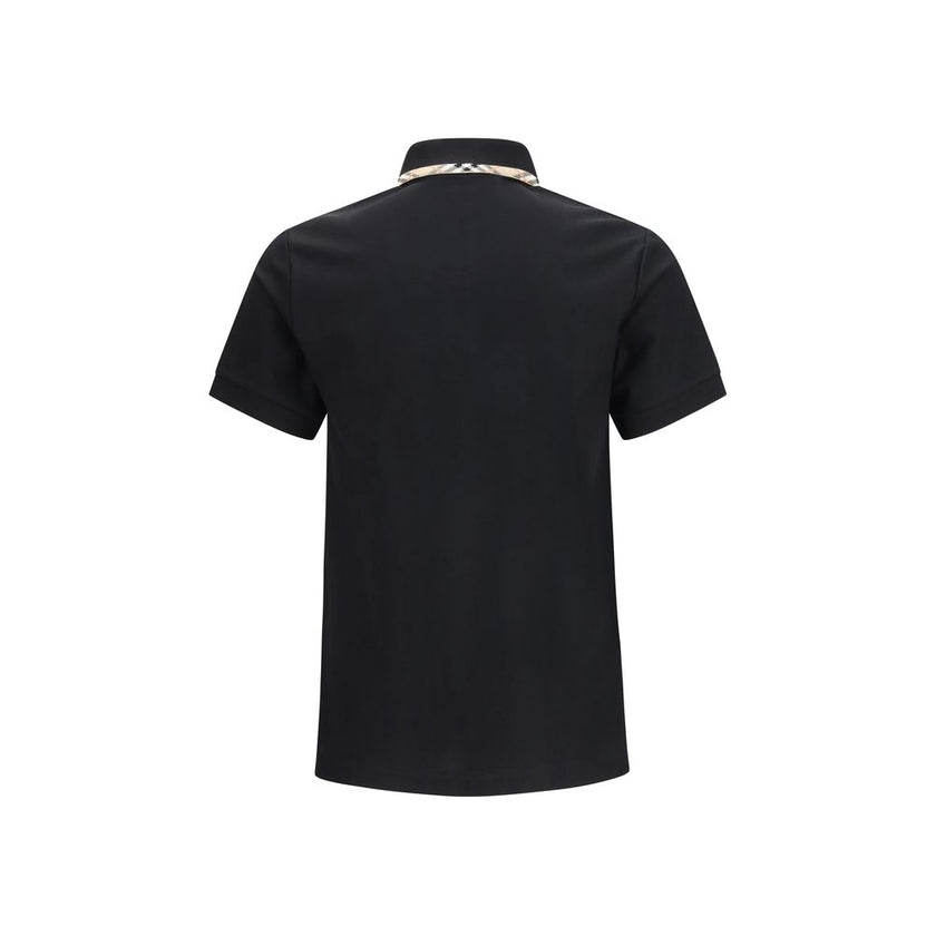 Black Cotton Polo Shirt
