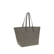 Brown Cotton Shoulder Bag