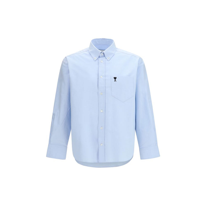 Blue Cotton Dress Shirt