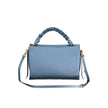 Blue Leather Women Handbag