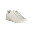 White Polyurethane Women Sneaker
