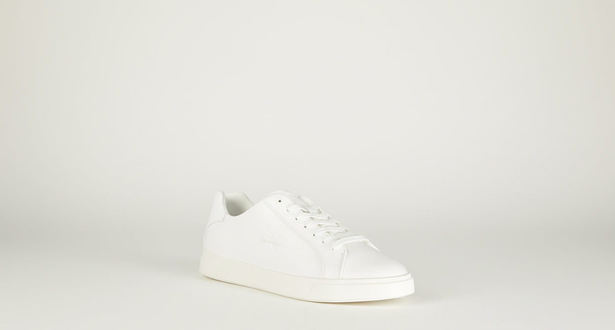 White Polyurethane Men Sneaker