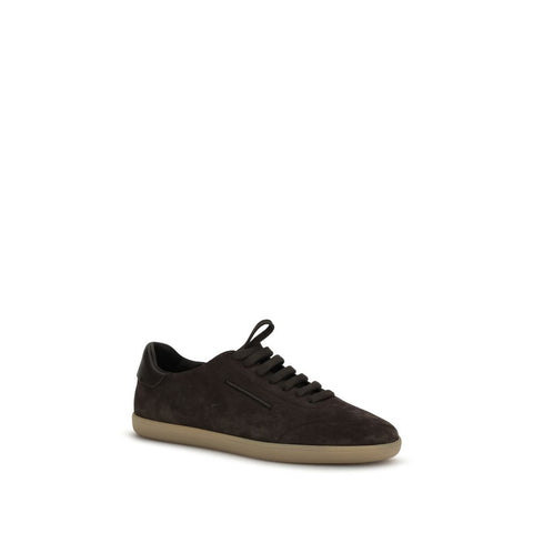 Brown Calf Leather Bos Taurus Low Top Sneakers