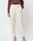 Gray Cotton Casual Pants