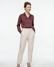 Gray Cotton Casual Pants