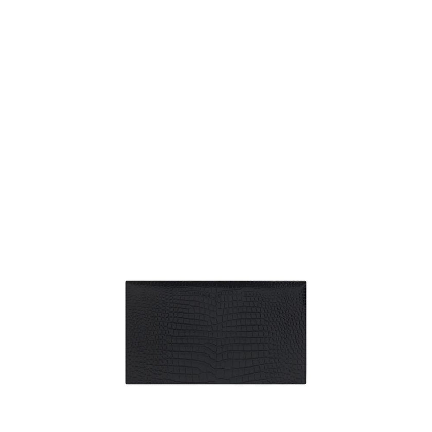 Black Calf Leather Bos Taurus Clutch Bag