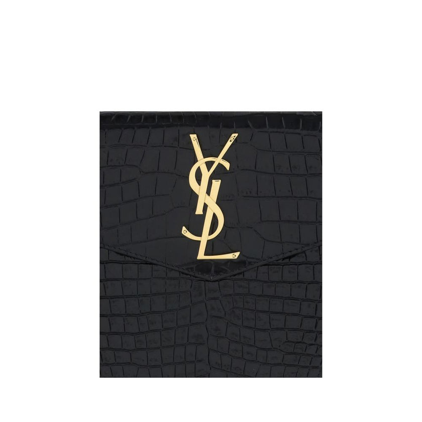 Black Calf Leather Bos Taurus Clutch Bag