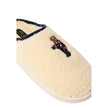 Beige Cotton Slippers