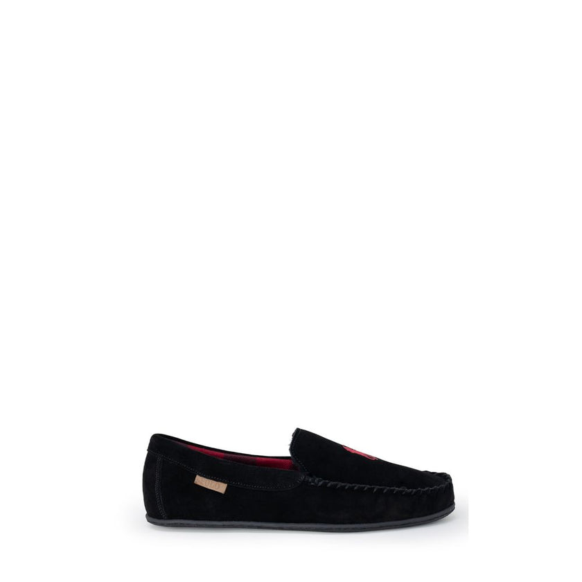 Black Faux Fur Slippers