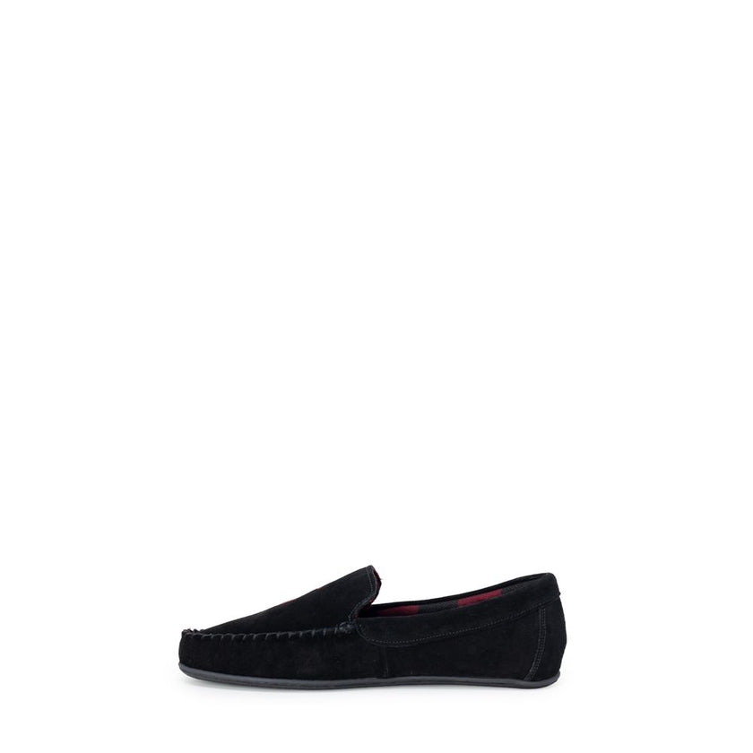 Black Faux Fur Slippers