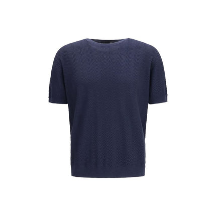 Blue Silk Sweatshirt