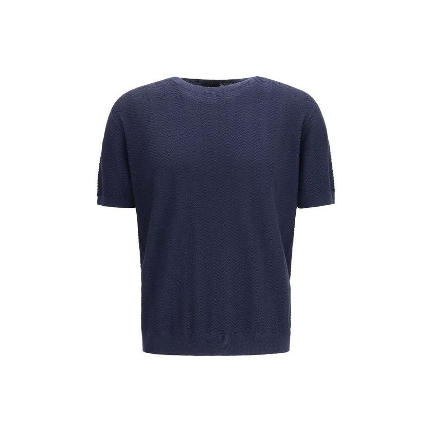 Blue Silk Sweatshirt