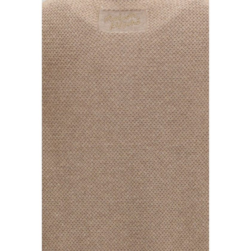 Beige Cotton Polo Shirt