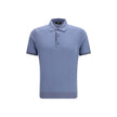 Blue Cotton Polo Shirt