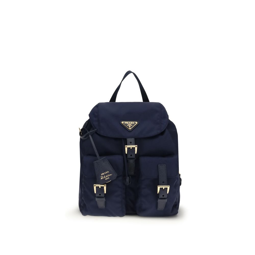 Black Recycled Polyamide Backpack