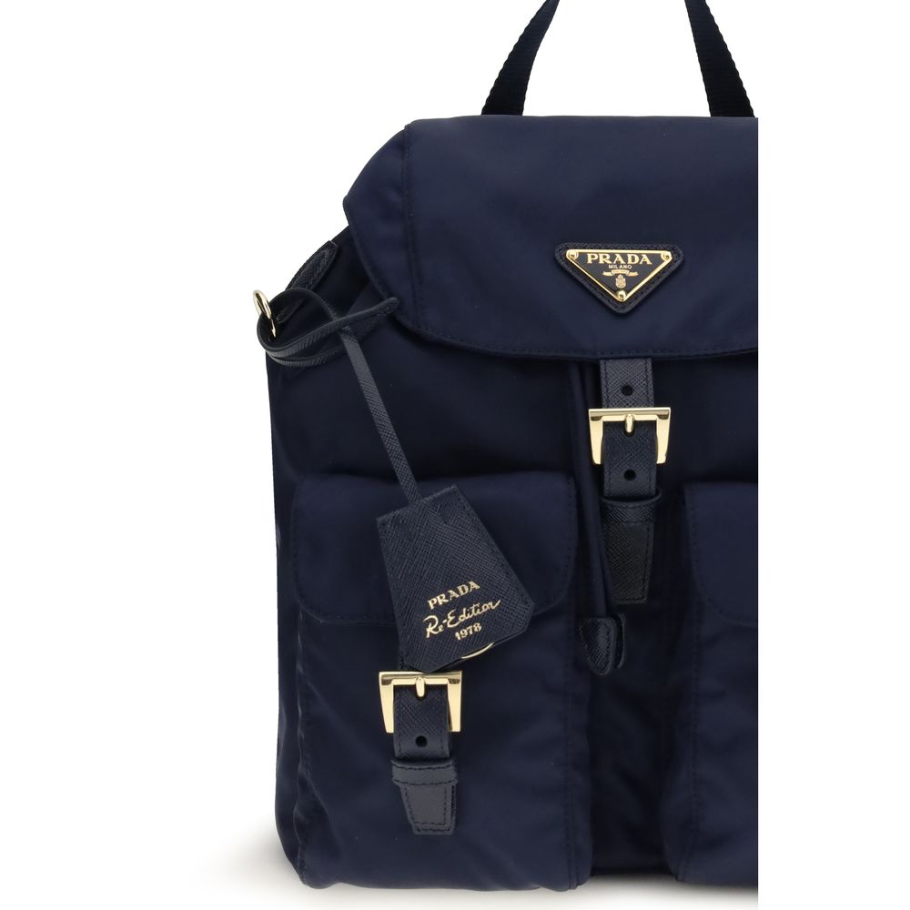 Black Recycled Polyamide Backpack