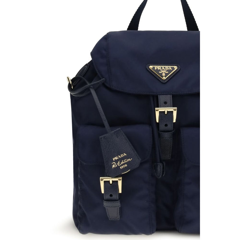Black Recycled Polyamide Backpack