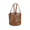 Brown Calf Leather Bos Taurus Backet Bag