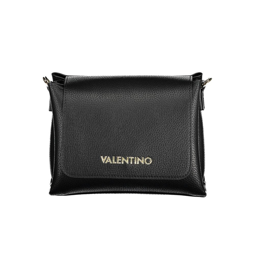 Black Polyurethane Women Handbag