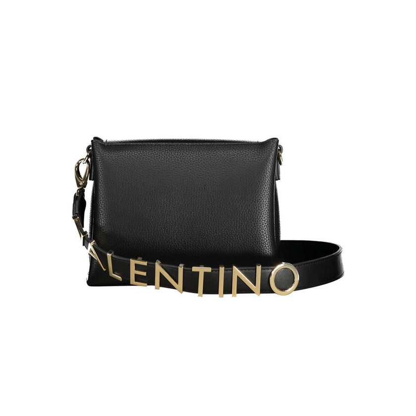 Black Polyurethane Women Handbag