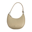 Beige Polyurethane Women Handbag
