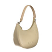 Beige Polyurethane Women Handbag