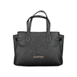 Black Polyurethane Women Handbag
