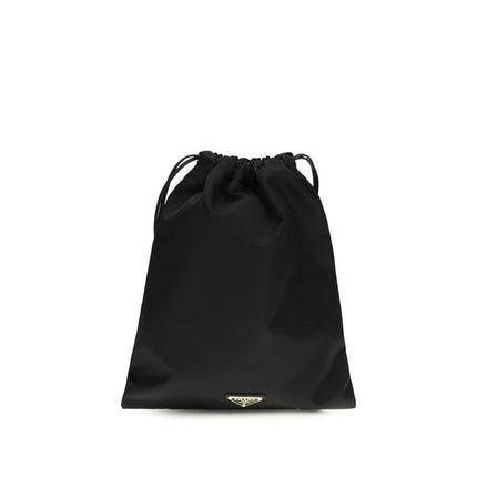 Black Recycled Polyamide Clutch Bag