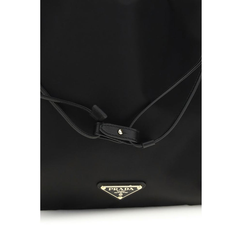 Black Recycled Polyamide Clutch Bag