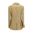 Beige Linen Jackets And Coat