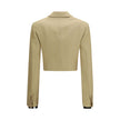 Beige Linen Denim Jacket