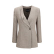 Beige Linen Blazer