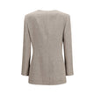 Beige Linen Blazer
